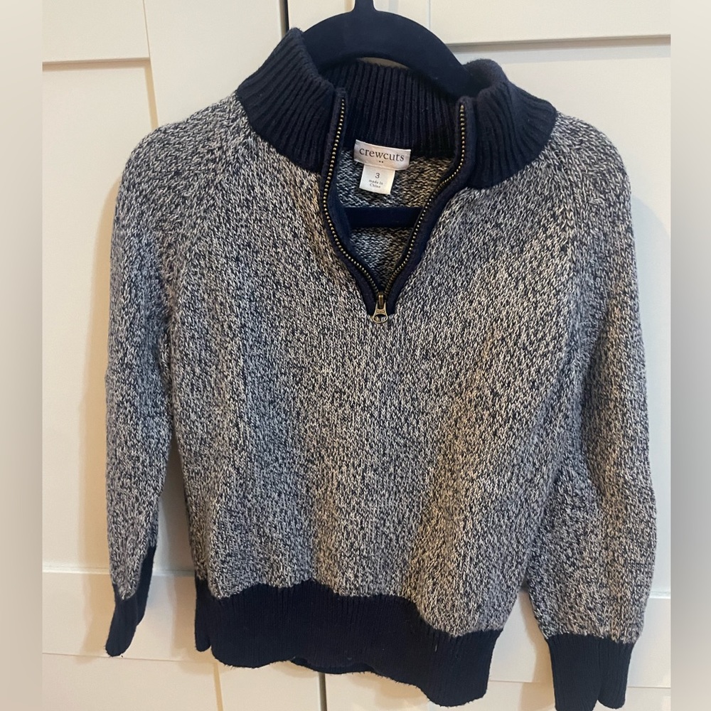 Crew Cuts Half Zip Sweater, Boys size 3